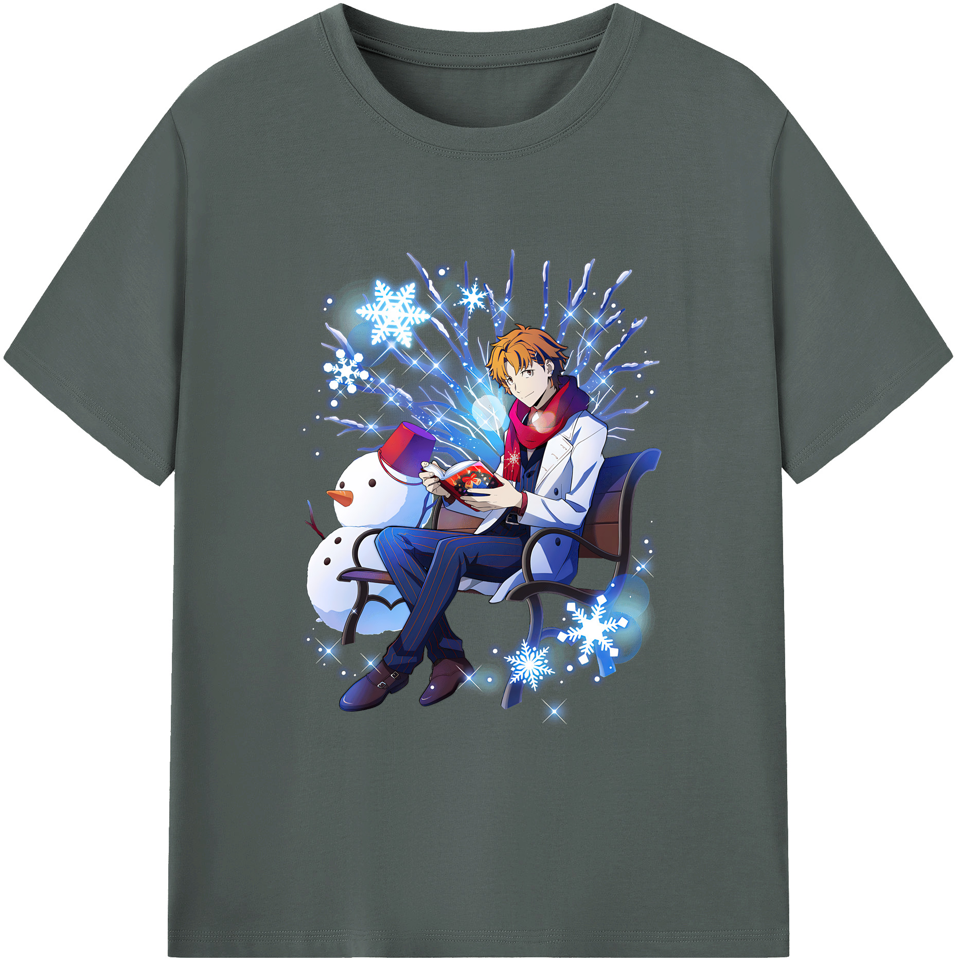 （画像用） 文豪ストレイドッグス Bungo Stray Dogs 綿100％ メンズ半袖Tシャツ｜肌触りやわらか＆通気性